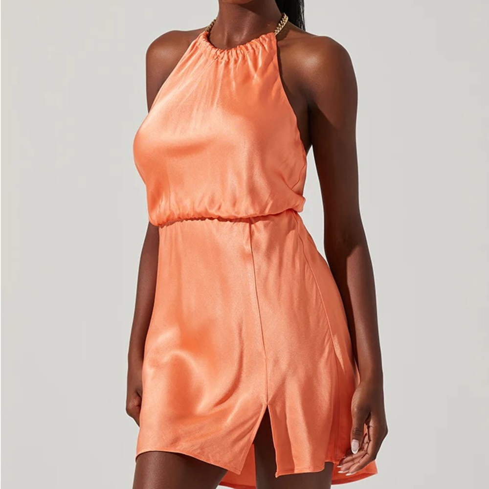 Astr Orange Mini Dress - Picture 3 of 7